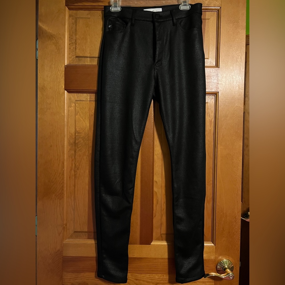 NWOT KANCAN CARLY ULTRA HIGH RISE FAUX LEATHER SUPER SKINNY PANTS